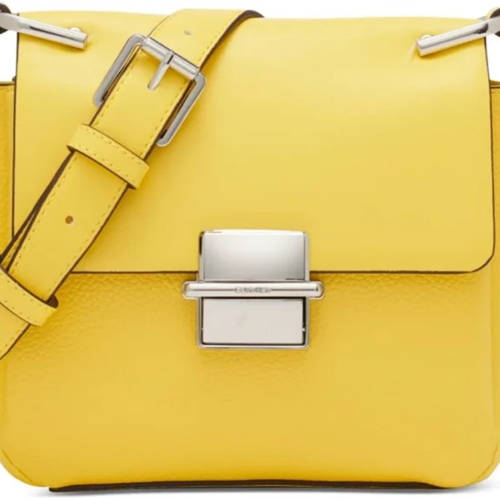 Calvin Klein Women’s Clove Push-Lock Crossbody Bag - Pineapple